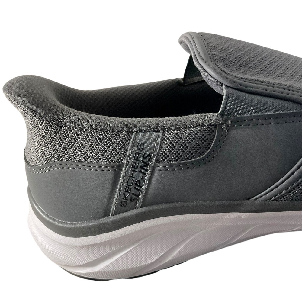 Skechers Hands Free Slip-ins Relaxed Fit Mens Grey Sneakers 233103 Size 10 - Picture 5 of 11